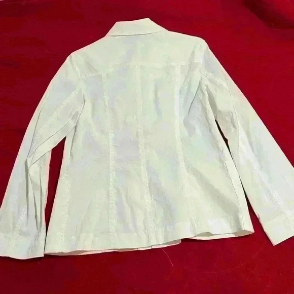Coldwater Creek Off White Light Jacket - Size 8 - Picture 4 of 8